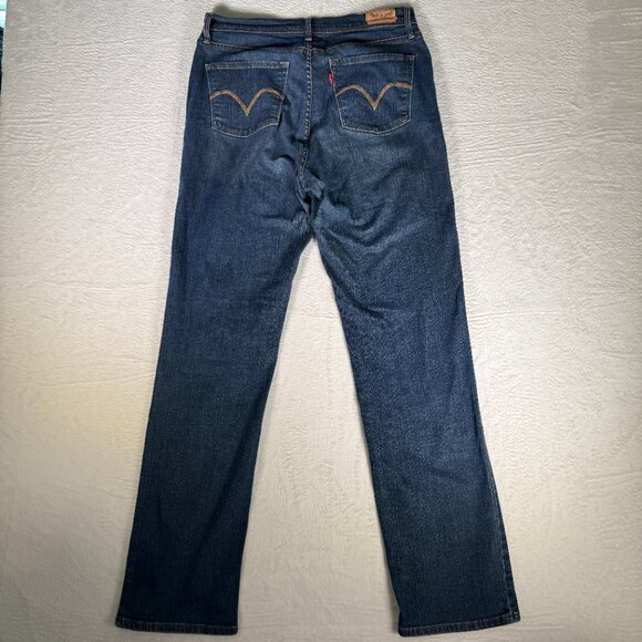 Levis Womens‎ 512 Perfectly Slimming Straight Leg Jeans Blue Mid Rise 10M 30x32 - Picture 5 of 12